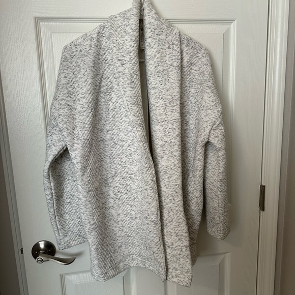 Fabletics Sweaters - Fabletics Heathered Gray Women's Cardigan